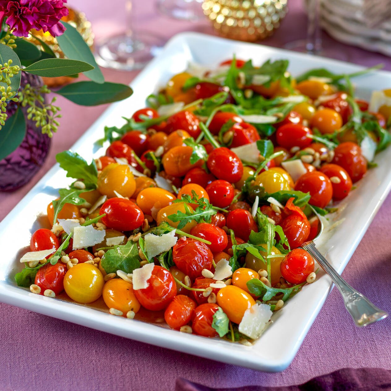 Varm tomatsallad