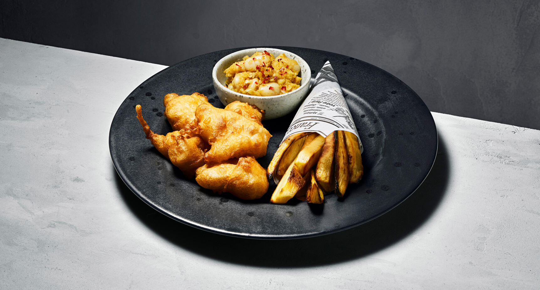 Vardagsfavoriten: Fish and chips med bönröra