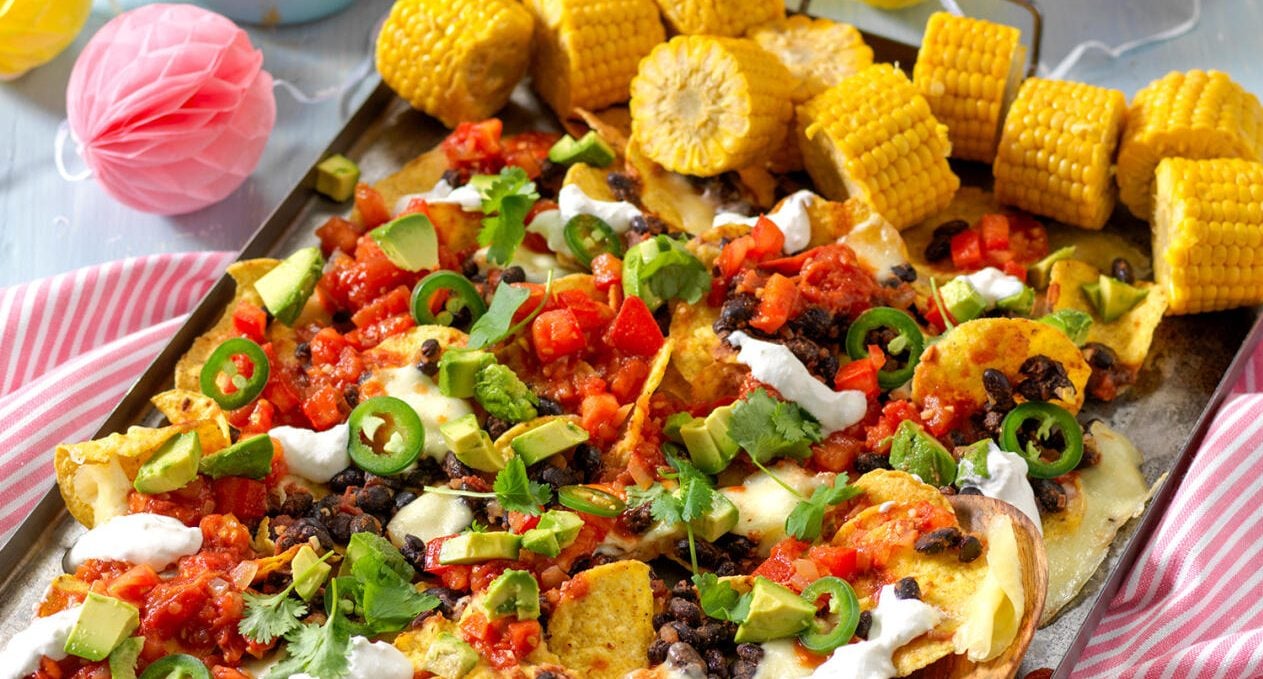 Nachos med salsa roja