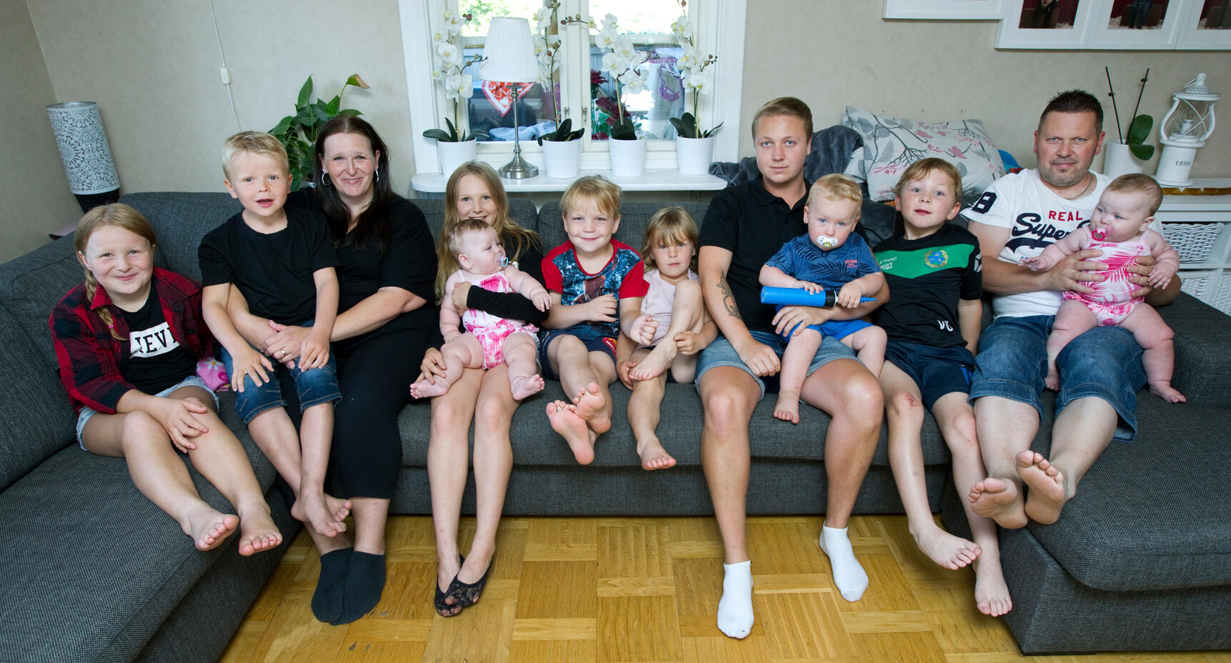 11-barnsfamiljen skrapade fram 2,5 miljoner på Triss!