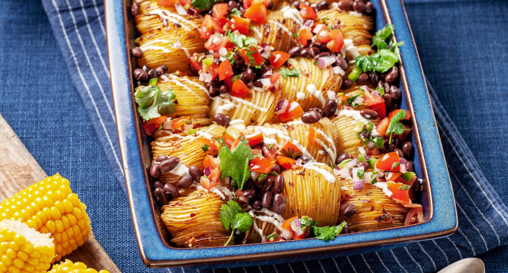 Dominopotatis med pico de gallo