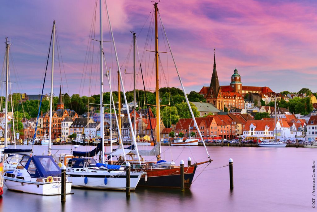 Utsikt över marinan i staden Flensburg. Copyright: DZT/Francesco Carovillano