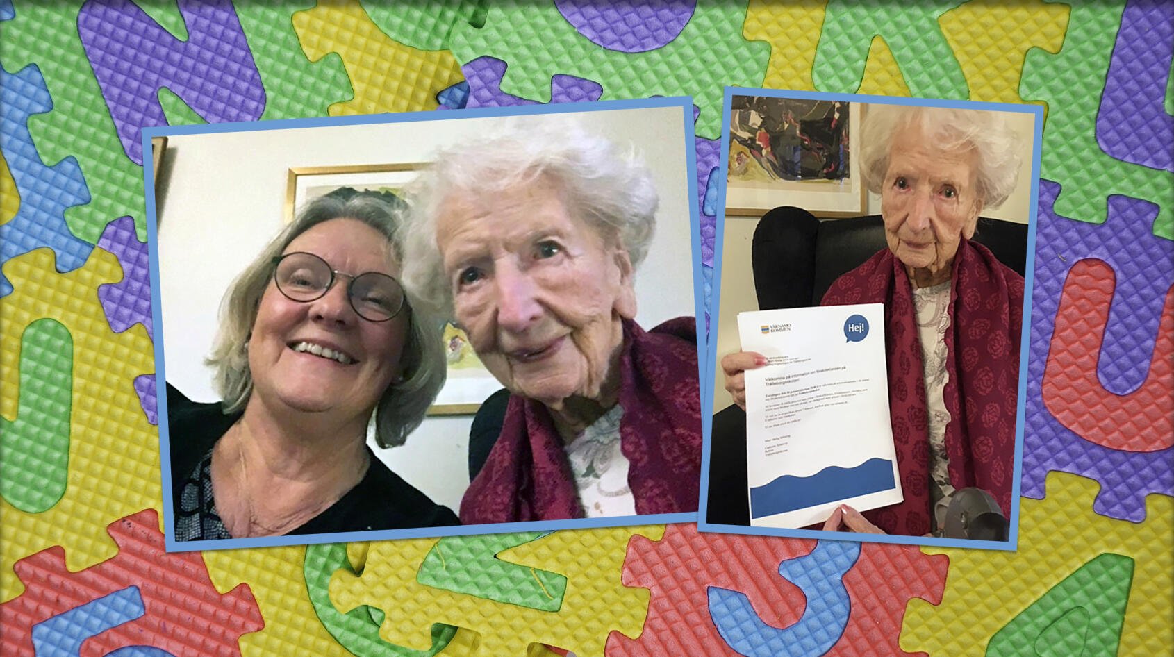 105-åriga Rosa fick kallelse till förskolan!