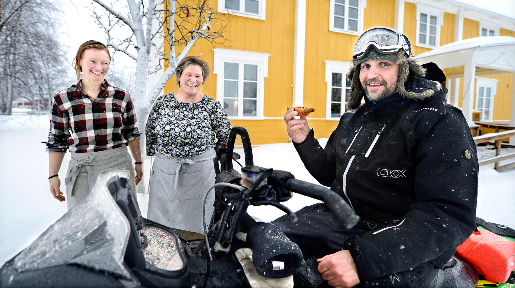 De fixar fika till hungriga skoterresenärer