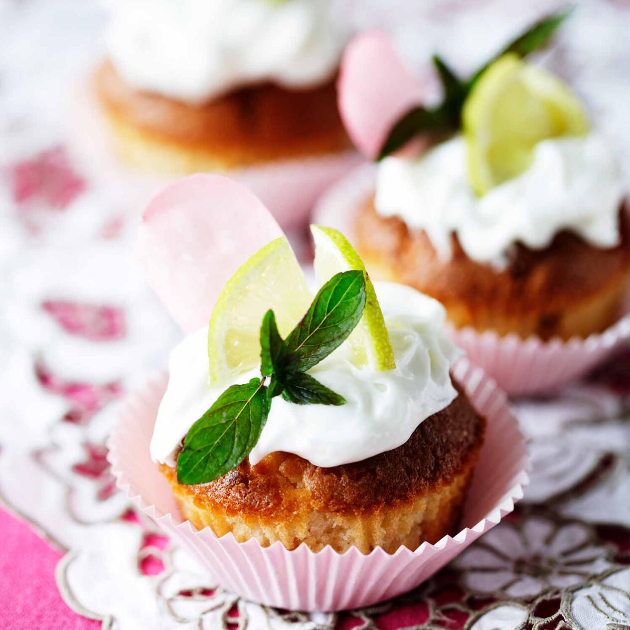 Piña colada–­muffins