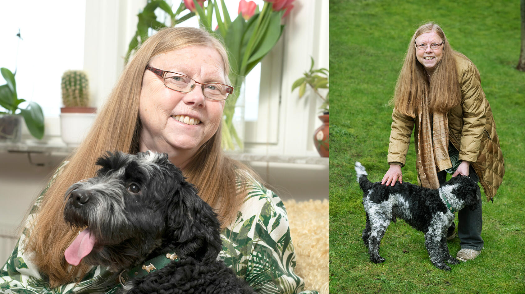 Hunden hjälpte henne tillbaka till livet efter stroken