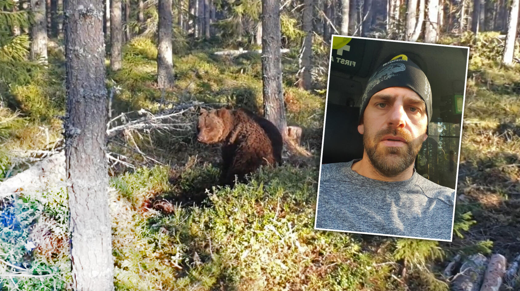 Så råkade Jonas väcka björnen!