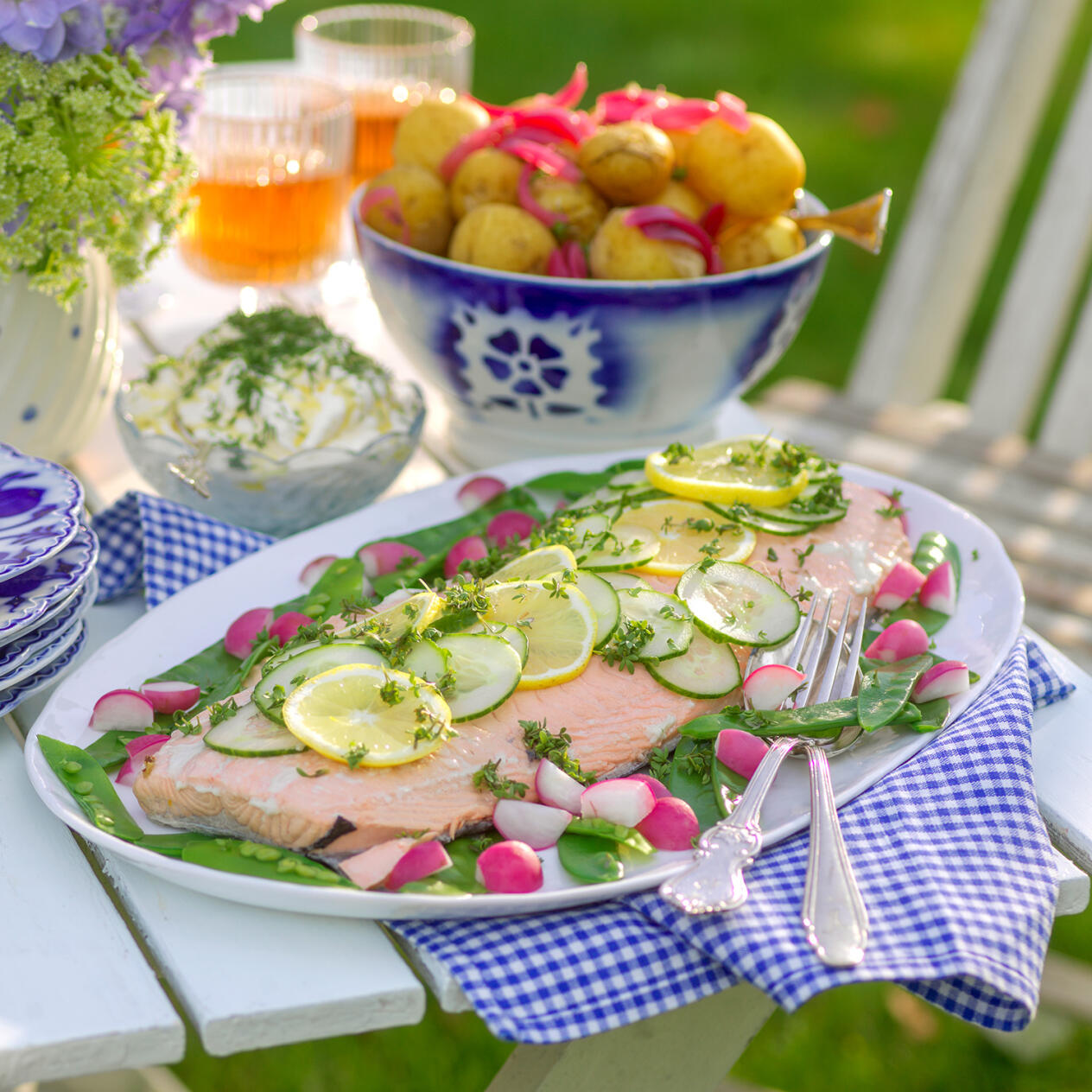 Inkokt midsommarlax