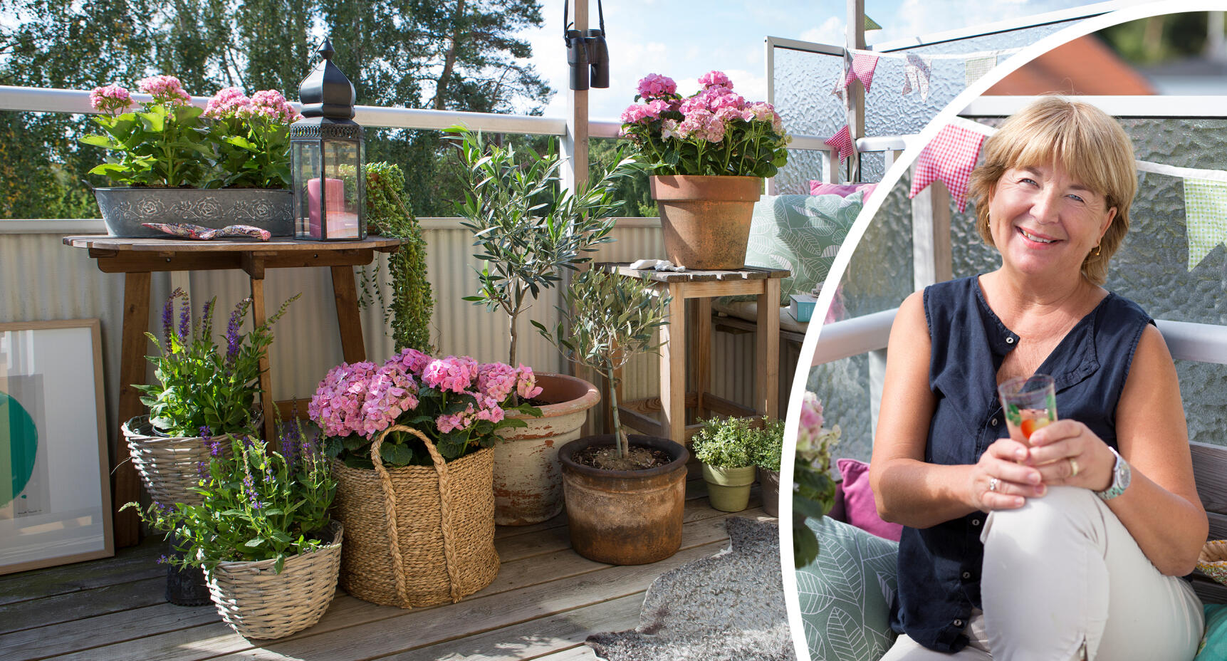 Margaretas balkong är en blomstrande oas!