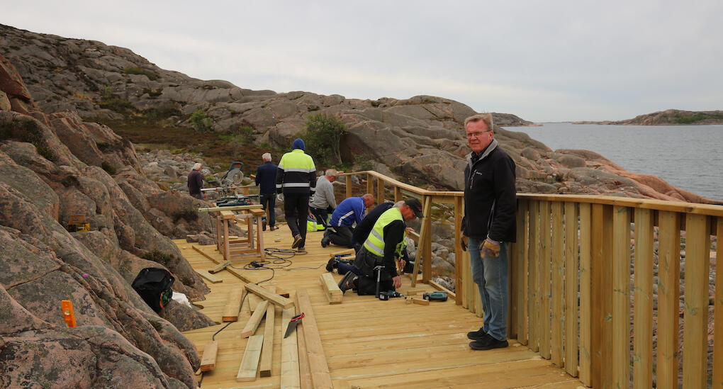 Roland Karlsson är en av pensionärerna bakom strandpromenaden. (Foto: Glenn Glicko Andersson)