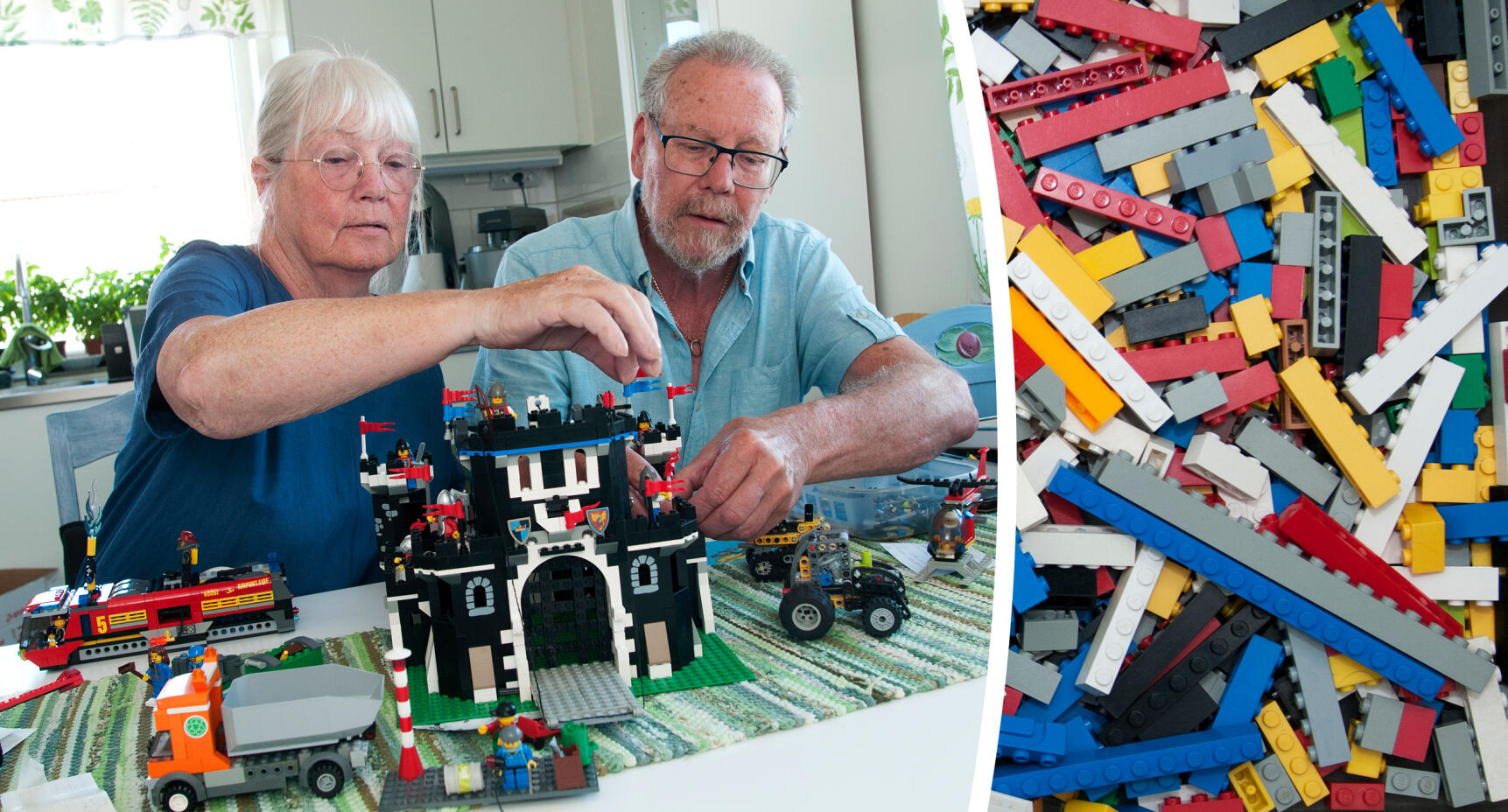 Birgitta och Jan bekämpar tristess med Lego