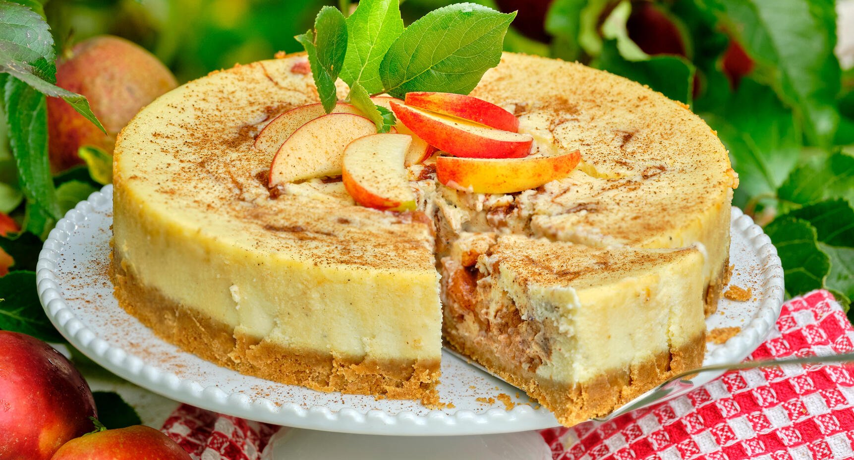 Äppelcheesecake