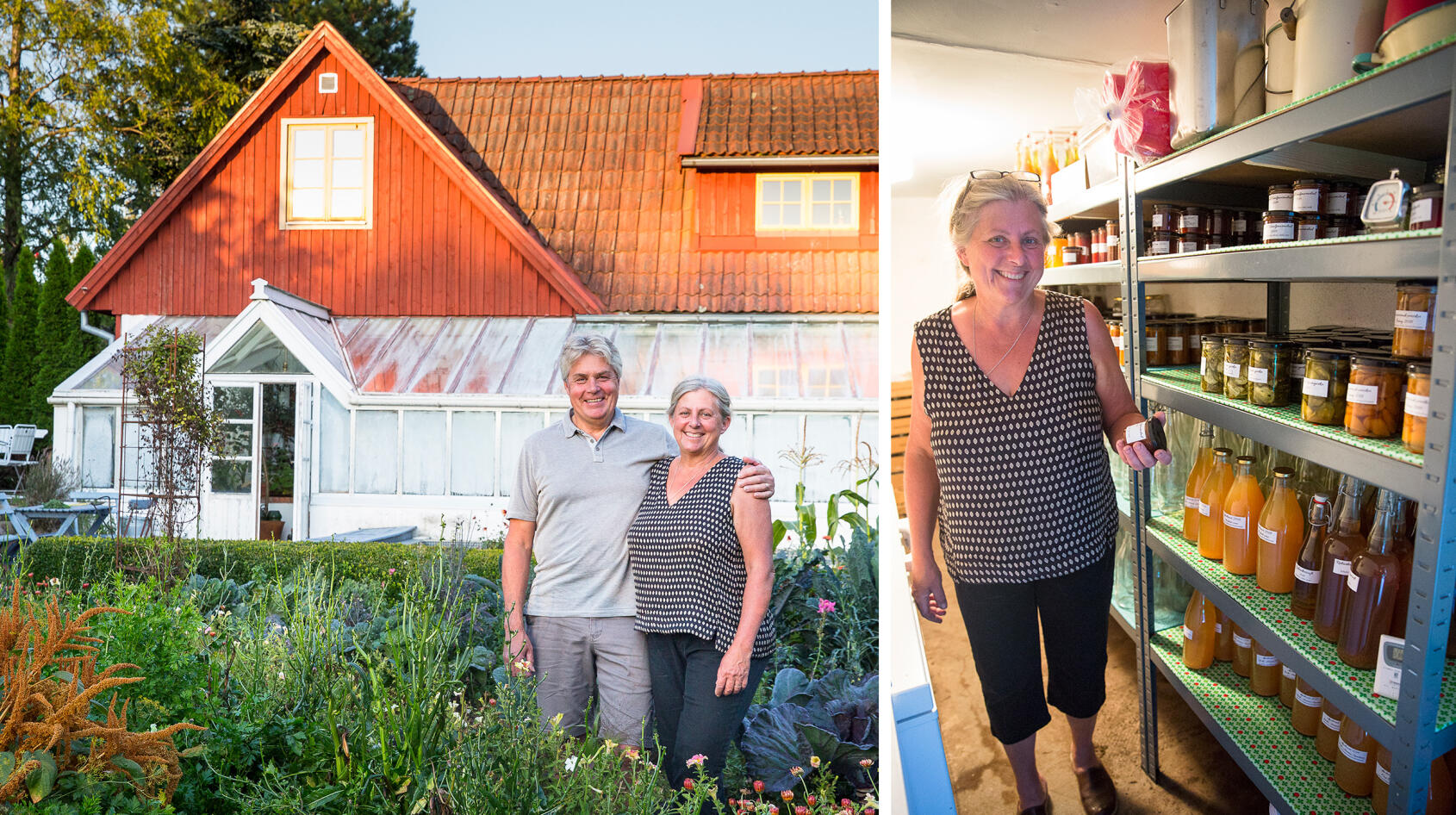 Anette och Stefan äter egna grönsaker året om