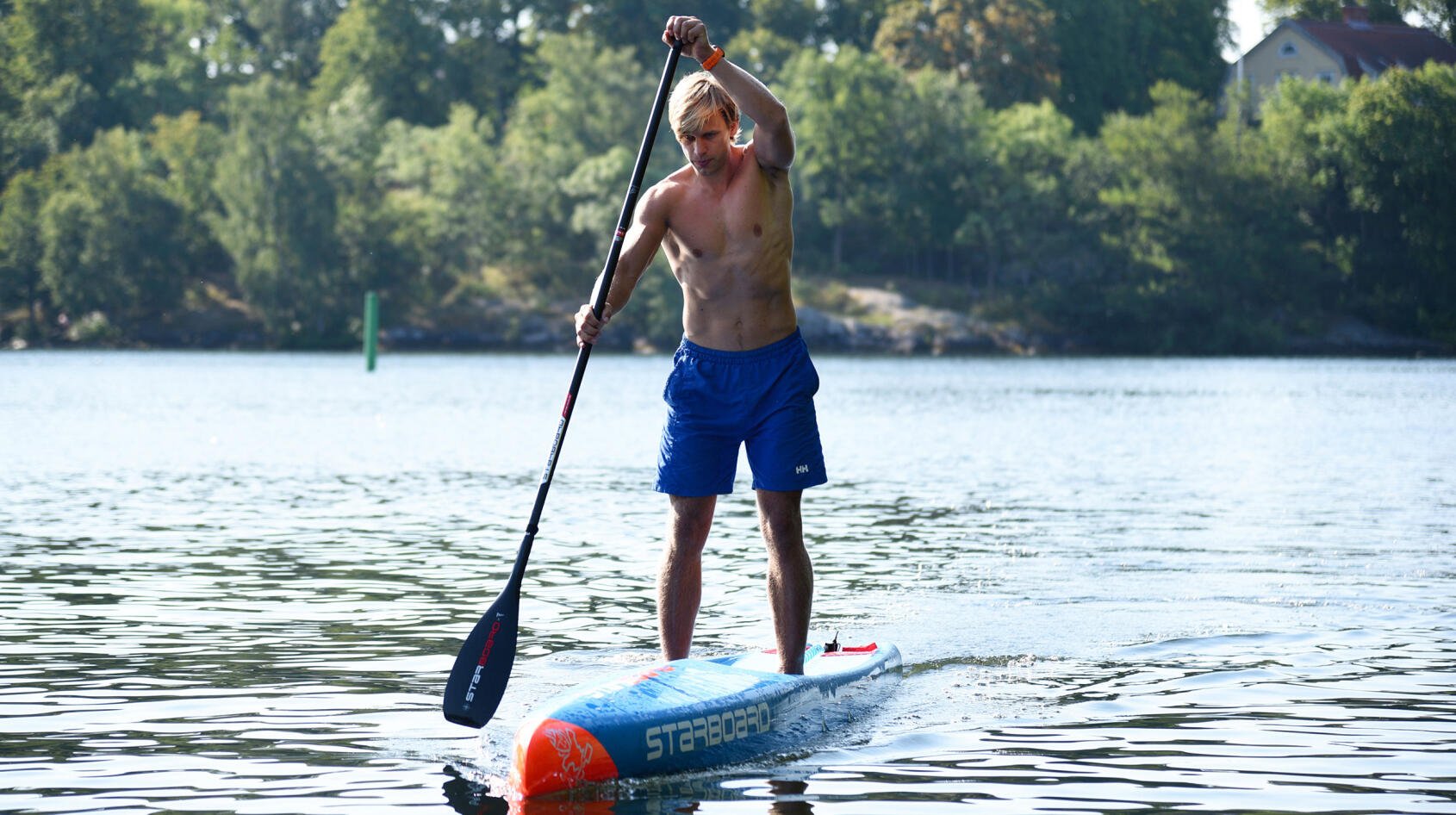 Jonas ståpaddlade över Östersjön