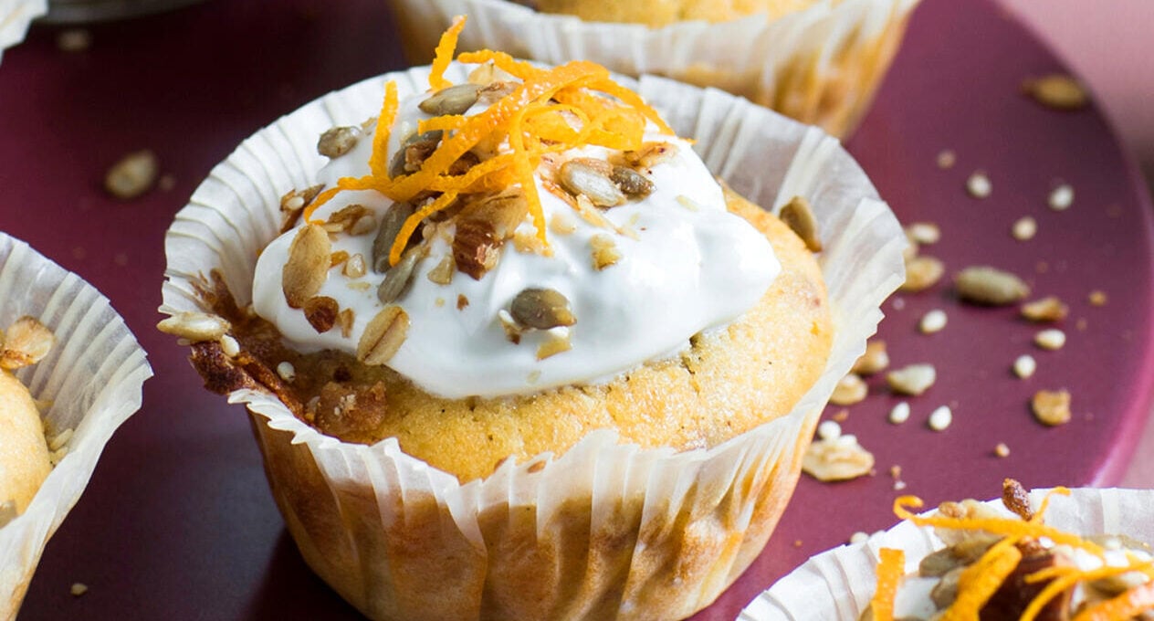 Banancupcakes med granola