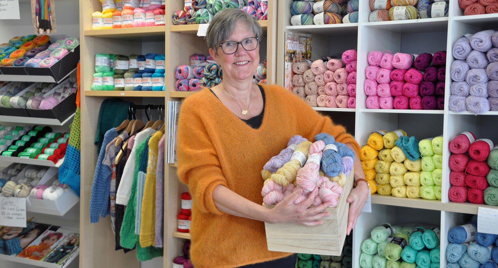 Marie förverkligade sin dröm och öppnade garnbutik