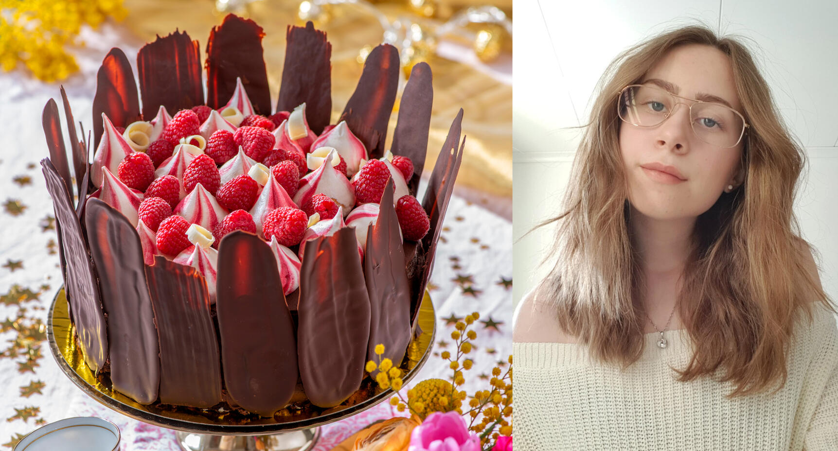 Ella bakade vår jubileumstårta!