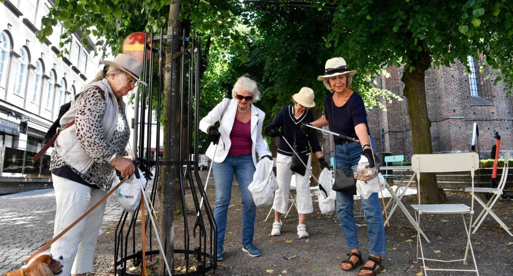 Vännerna Lena Cöster, Kristina Emgård, Lena Rådland och Anita Johansson är inte rädda för besvär.