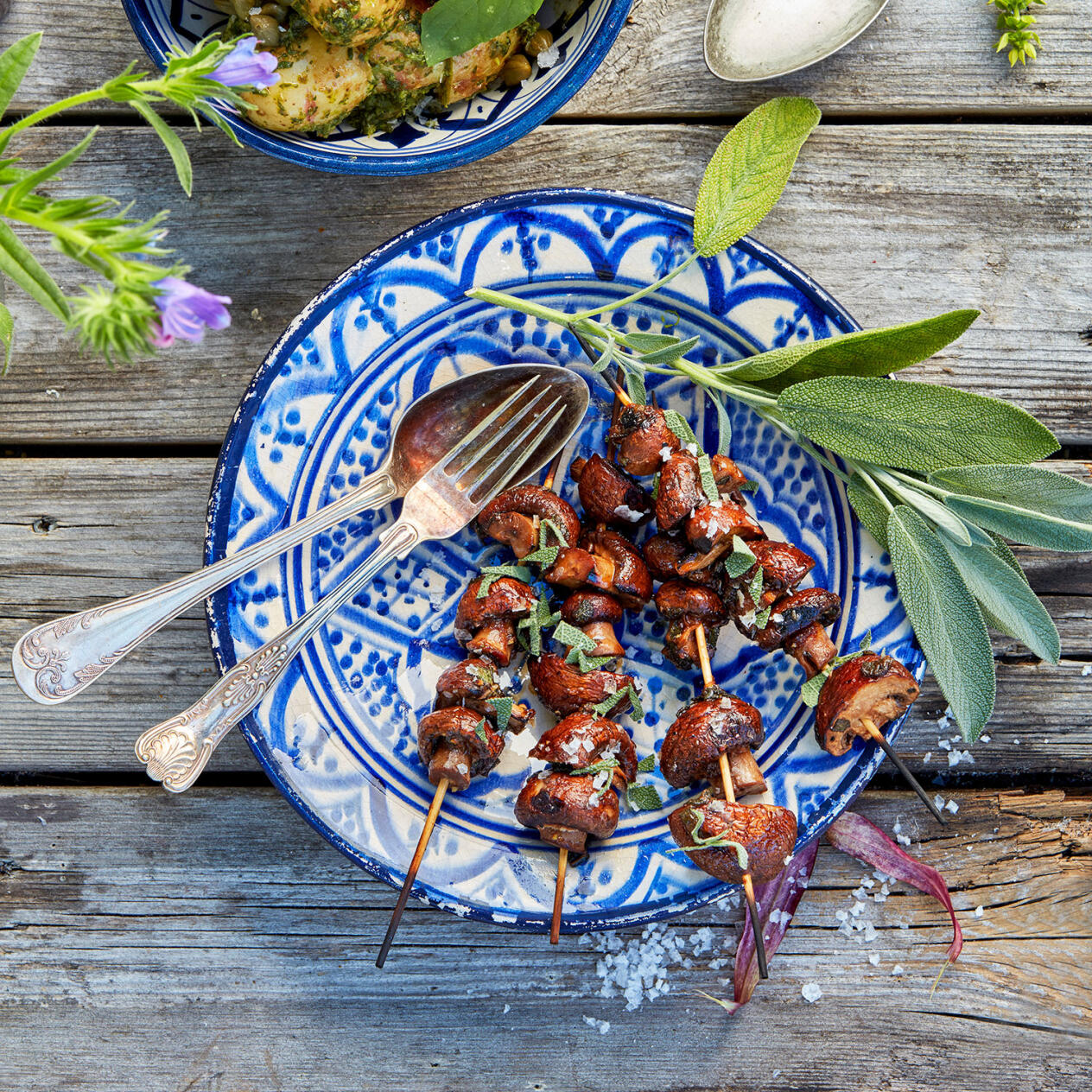 Tryffelmarinerade champinjonspett