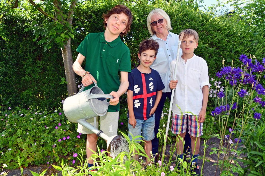 Ylva med barnbarnen Gabriel, Svante och Carl. | Foto: Per-Ola Ohlsson