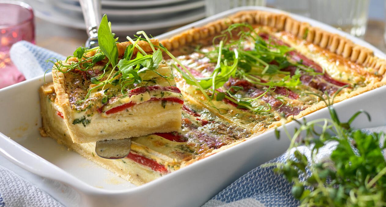 Brie- och salamipaj