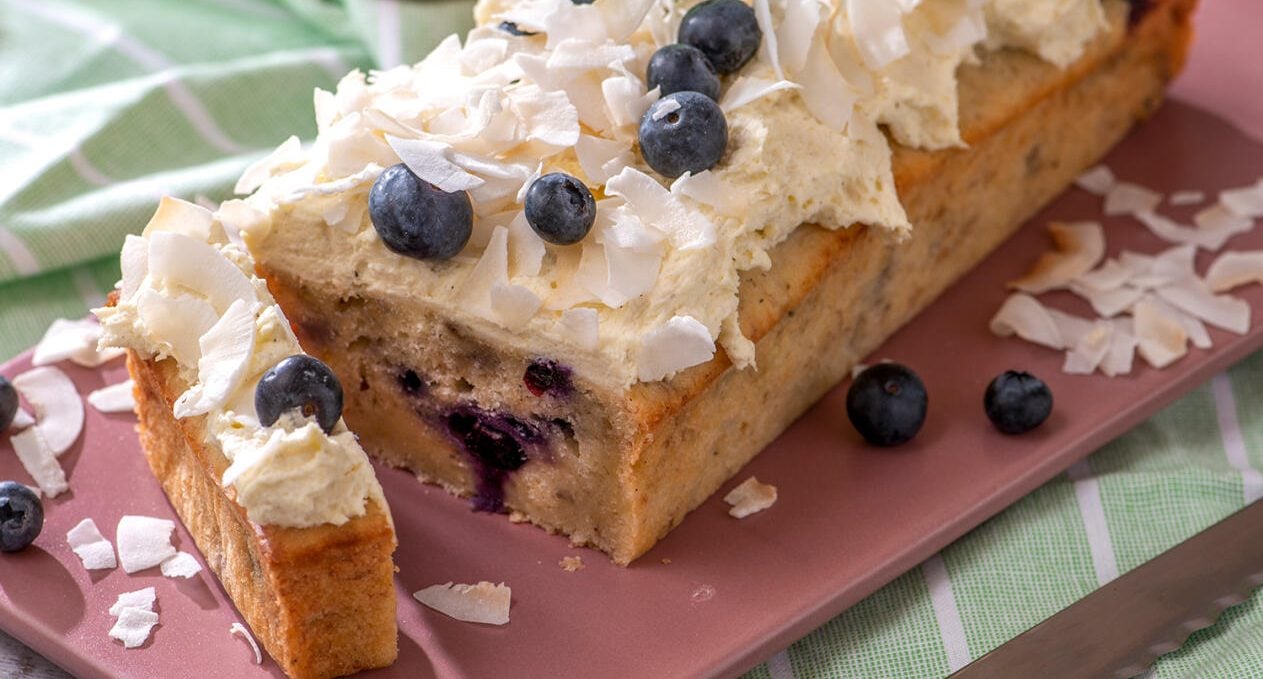 Glutenfri banankaka med vaniljfrosting