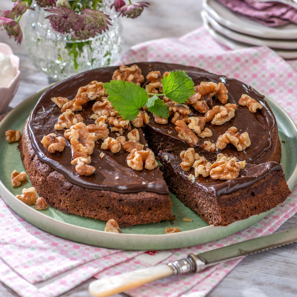 Chokladkaka med tryffelglasyr