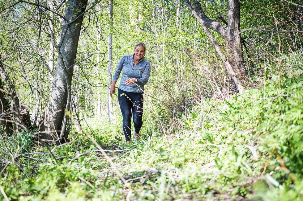 Träna under promenaden