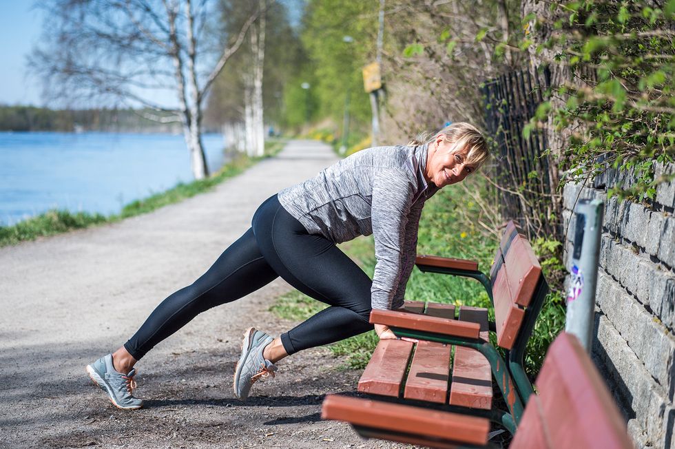 Träna under promenaden