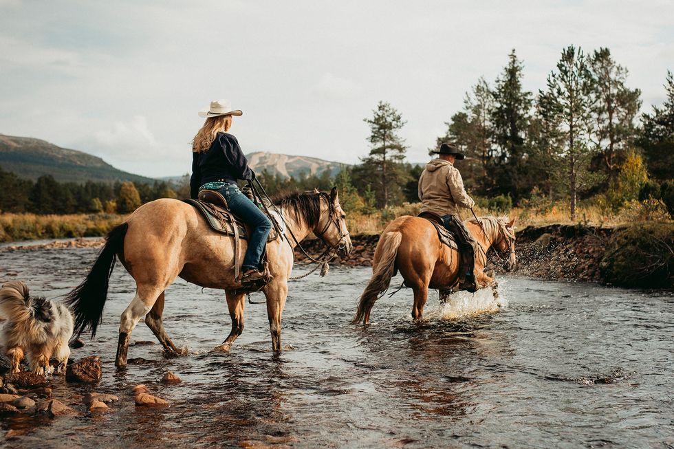 Hanna och Johan fann varandra under en fjällridning