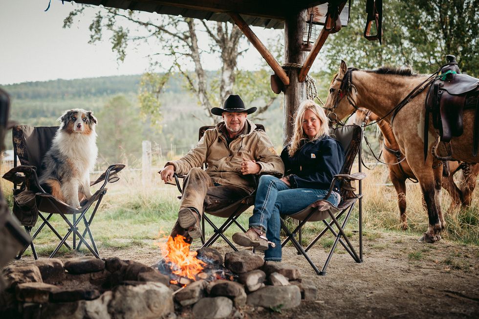 Hanna och Johan fann varandra under en fjällridning