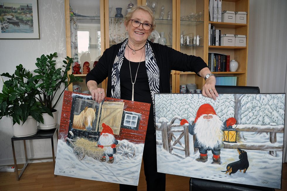 Nu erövrar Kerstin världen med sina tomtar!