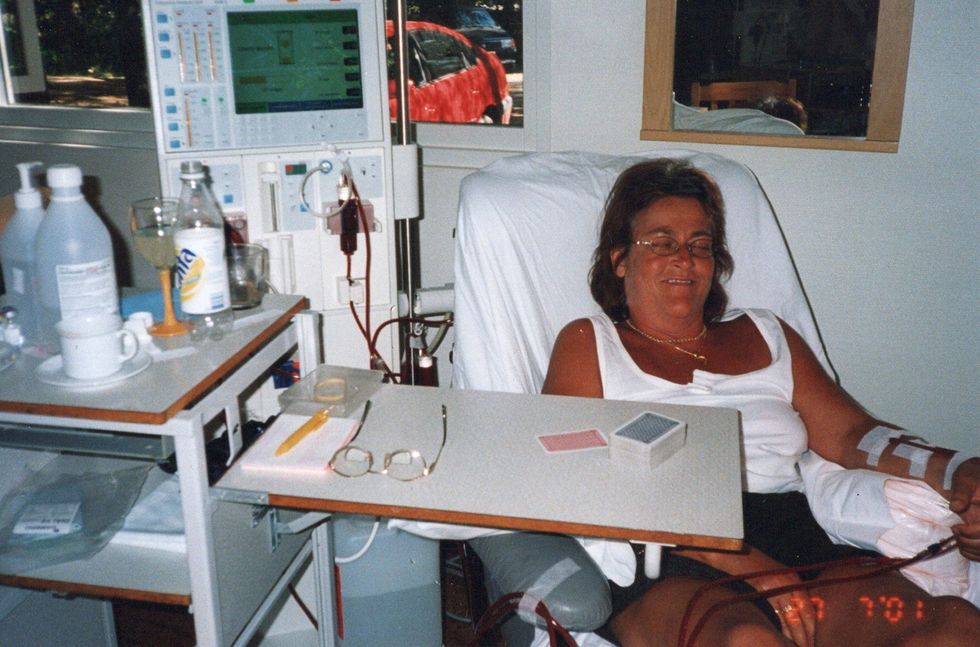 Pia fick en njure av sin man