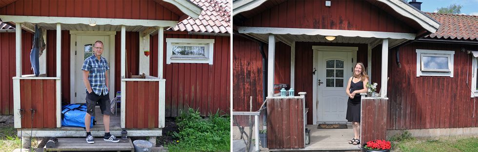 När vi skildes tog vi halva huset var!