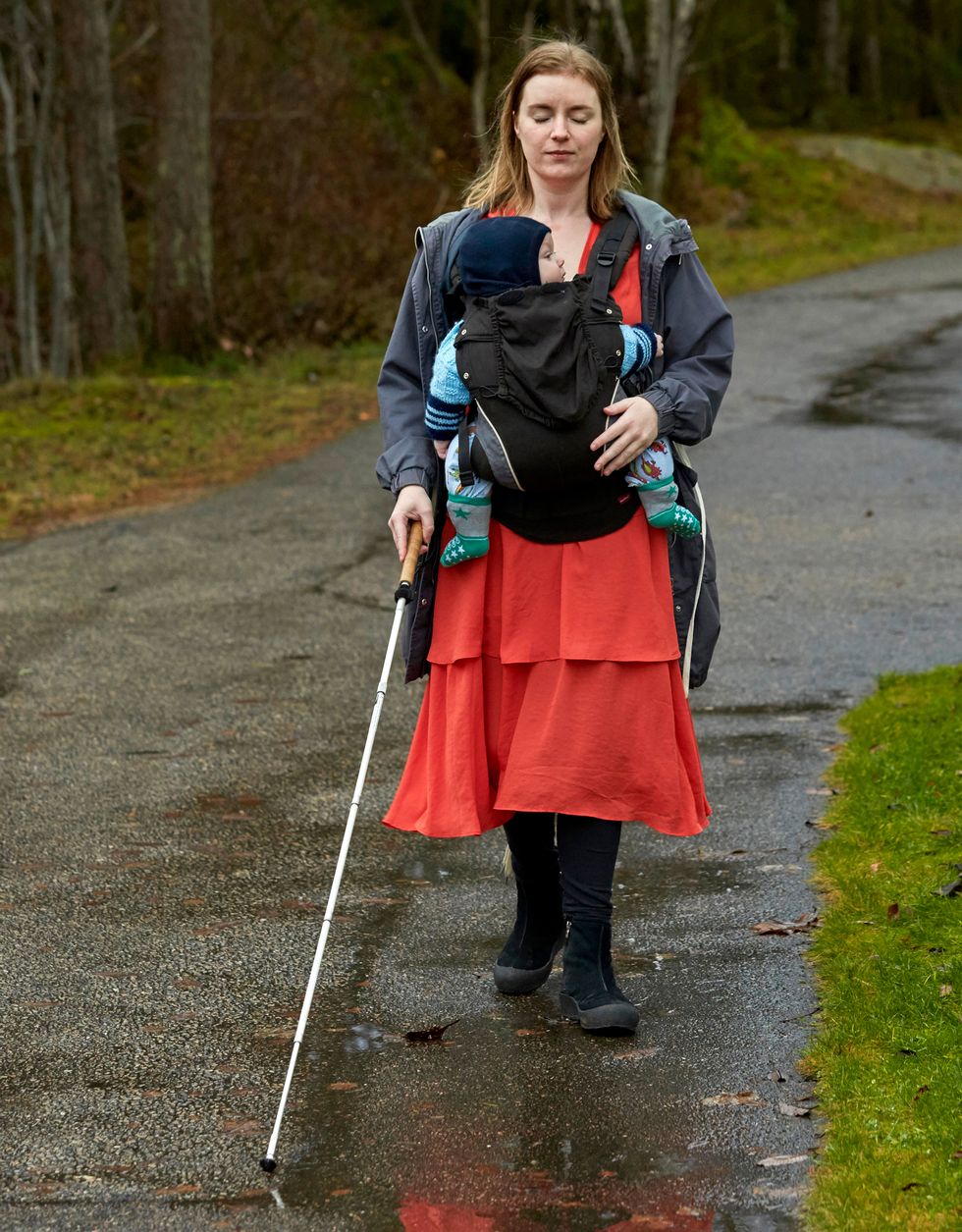 Kristin förlorade synen som barn – smärtorna i foten var ovanlig sjukdom