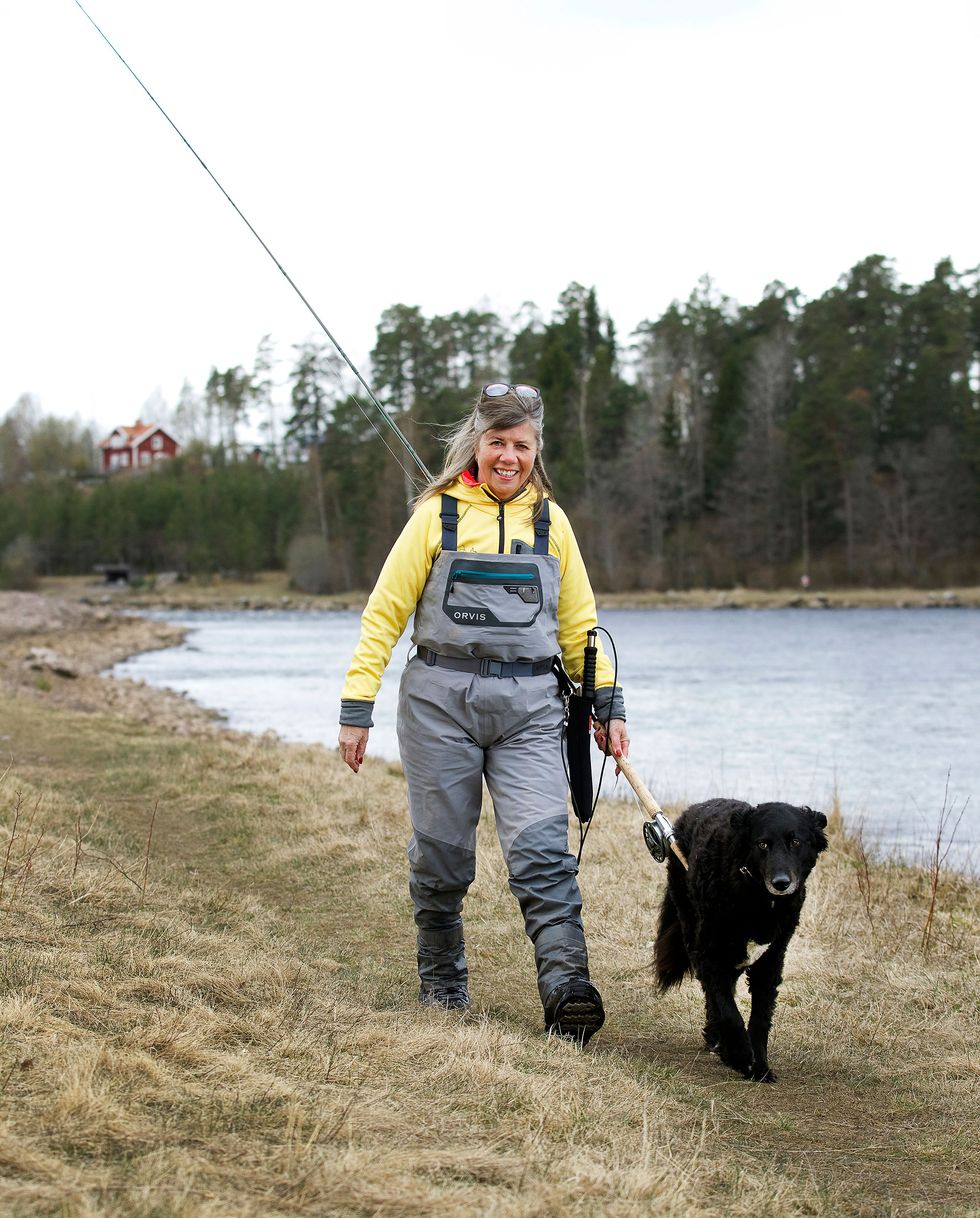 Sivan fiskade sig frisk efter stroken: 