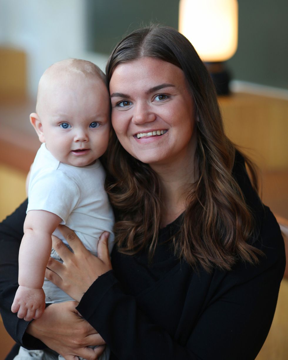 Moa, 23, visste inte att hon var gravid: 