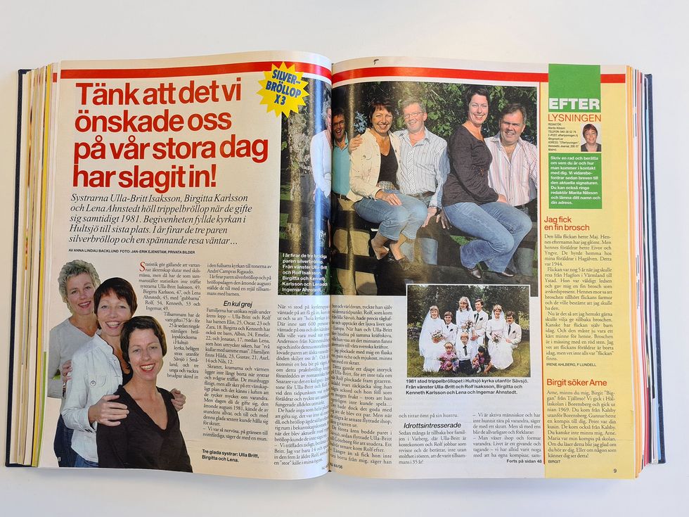 Systrarna gifte sig på samma dag:
