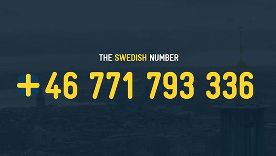 Sverige har (som första land i världen) fått ett eget telefonnummer!