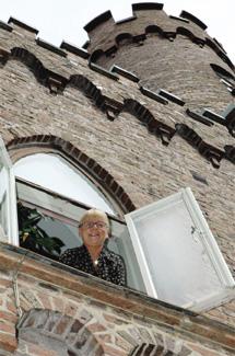 Lena har 51 trappsteg mellan köket och altanen!