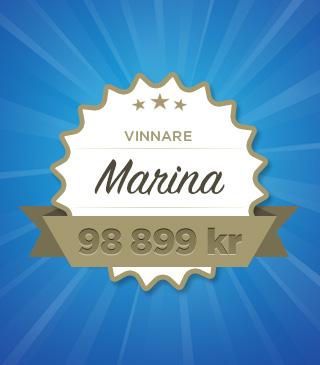 Marina vann jackpott: 