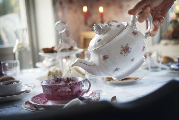 Välkomna på afternoon tea i Colettes vardagsrum