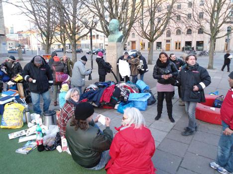Tusentals hjälper de hemlösa i Göteborg