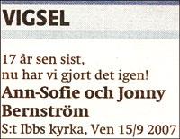 Vi gifte om oss med varandra – efter 17 år!
