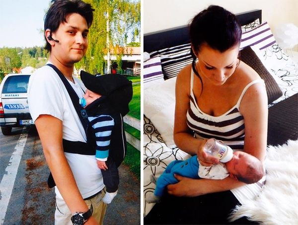 Cornelia, 23, blev änka och mamma samtidigt