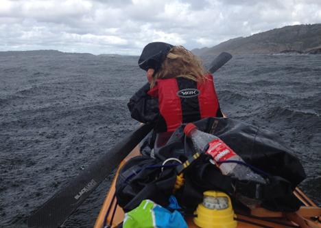 Elda fick som hon ville – paddlade till Norge