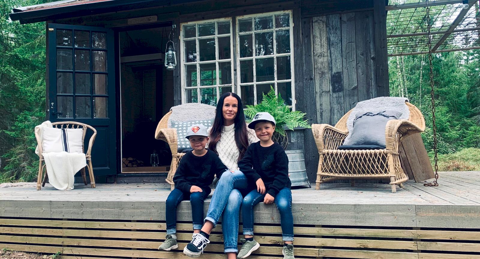 Therese har byggt hemlig koja i skogen: “Bara mina närmsta känner till den”
