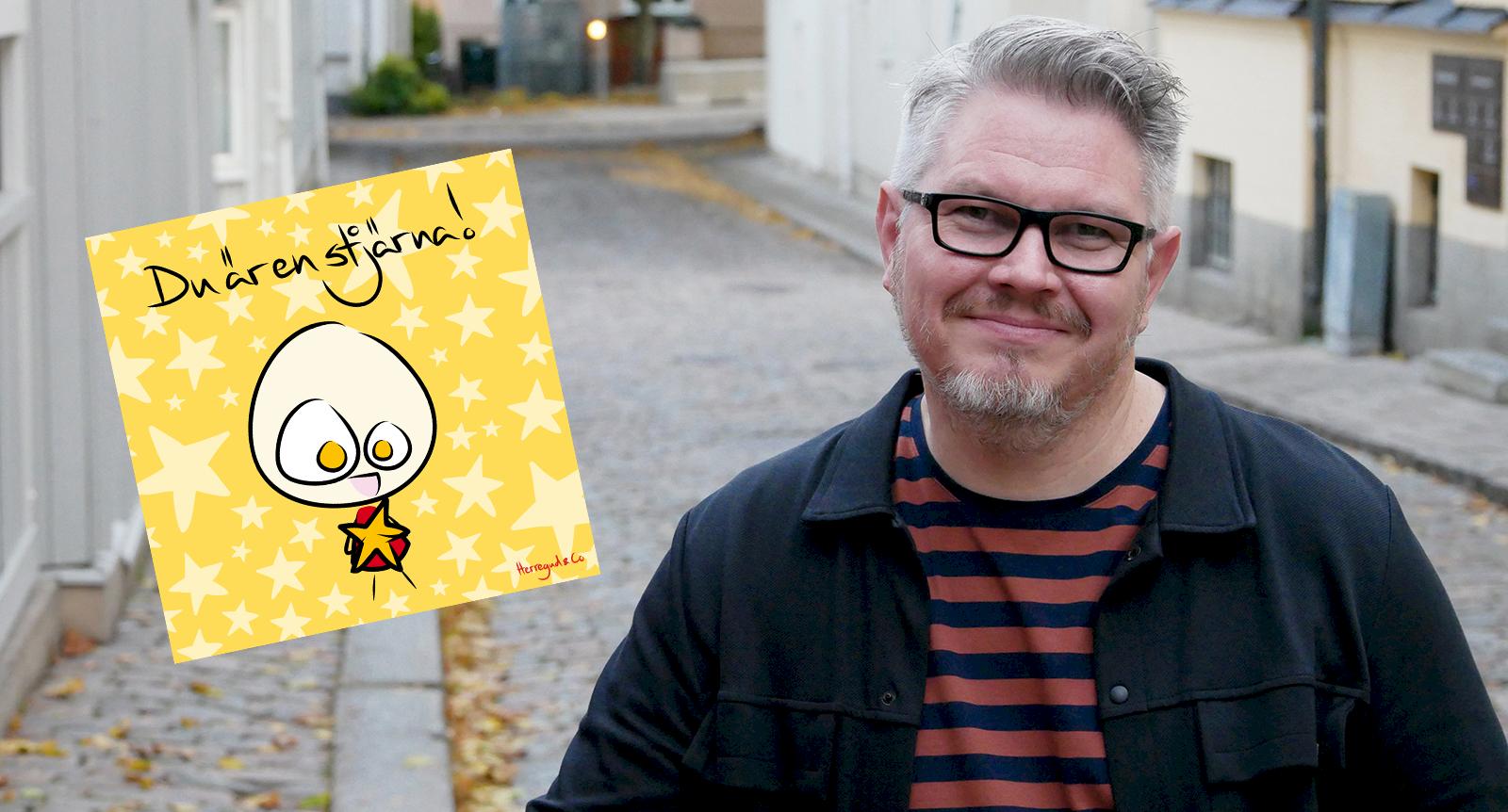 Royne ritade för att koppla av – idag har hans teckning swishats 1,1 miljoner gånger