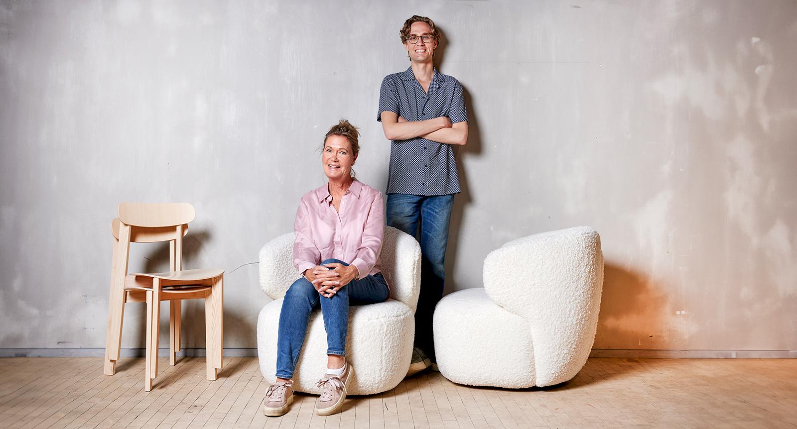 Marie och sonen Sebastian hyr ut möbler: “Det är vårt bidrag till ett mer hållbart samhälle”