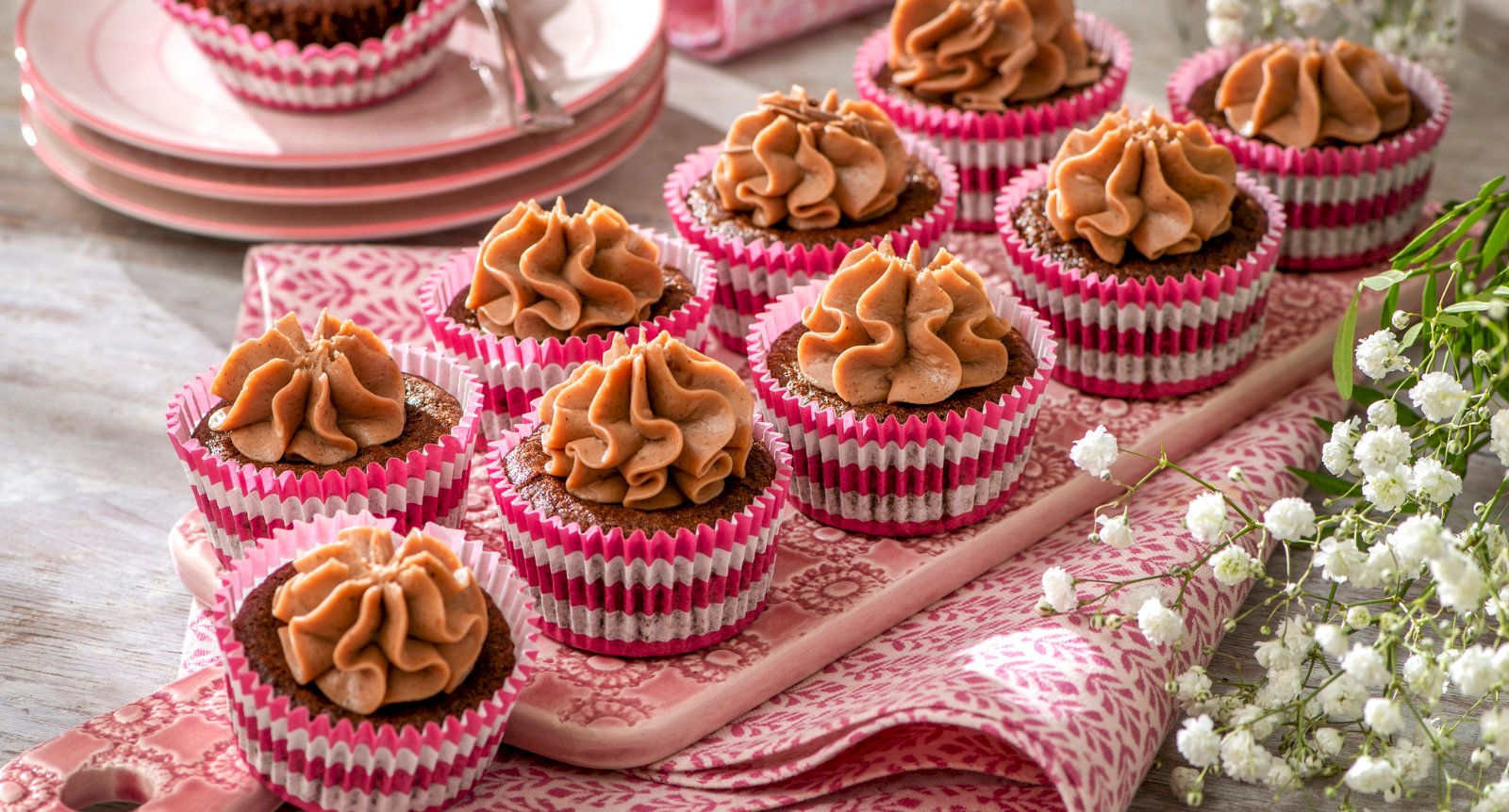 Lättsötade chokladmuffins